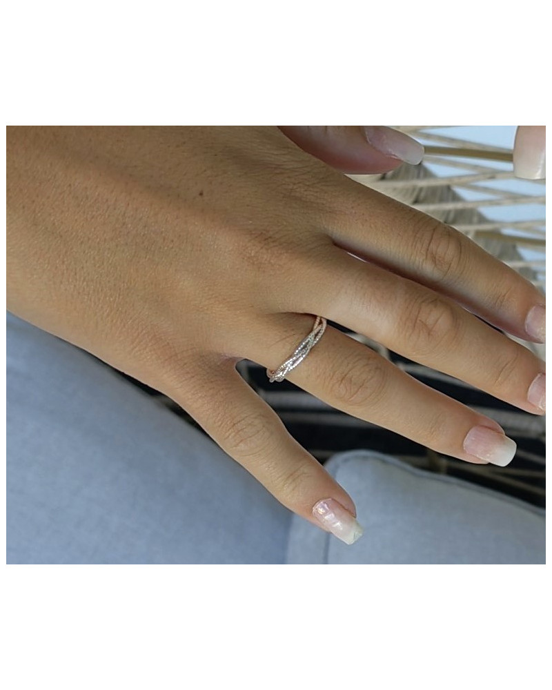 Bague 3 fils entremêlés JOANA