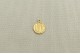 Médaille LOVE dorée diamètre 10 mm bordée