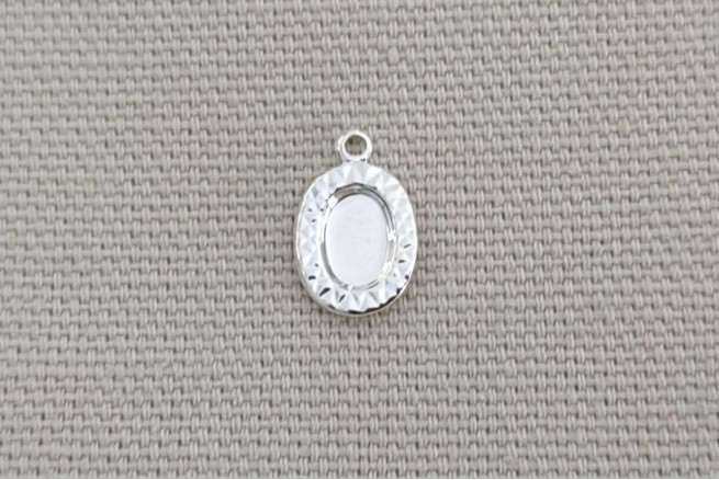 Mini porte cabochon ovale