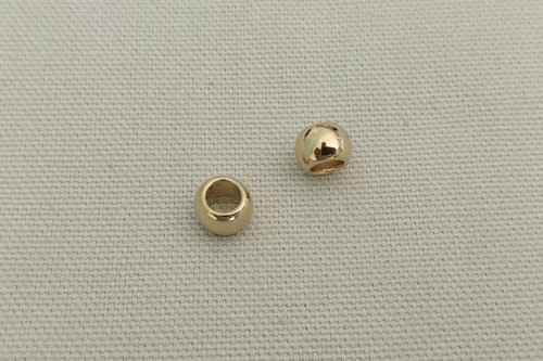 PERLE RONDE DORéE N°14 DIAMèTRE 6 mm