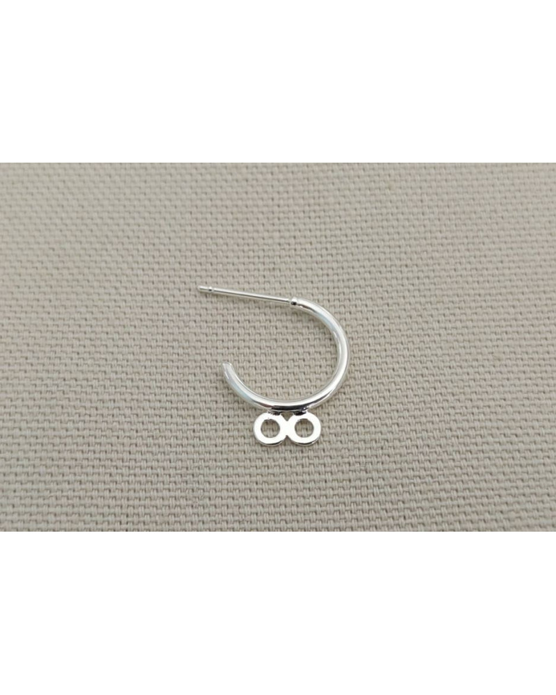 Clou d'oreille créole 2 attaches