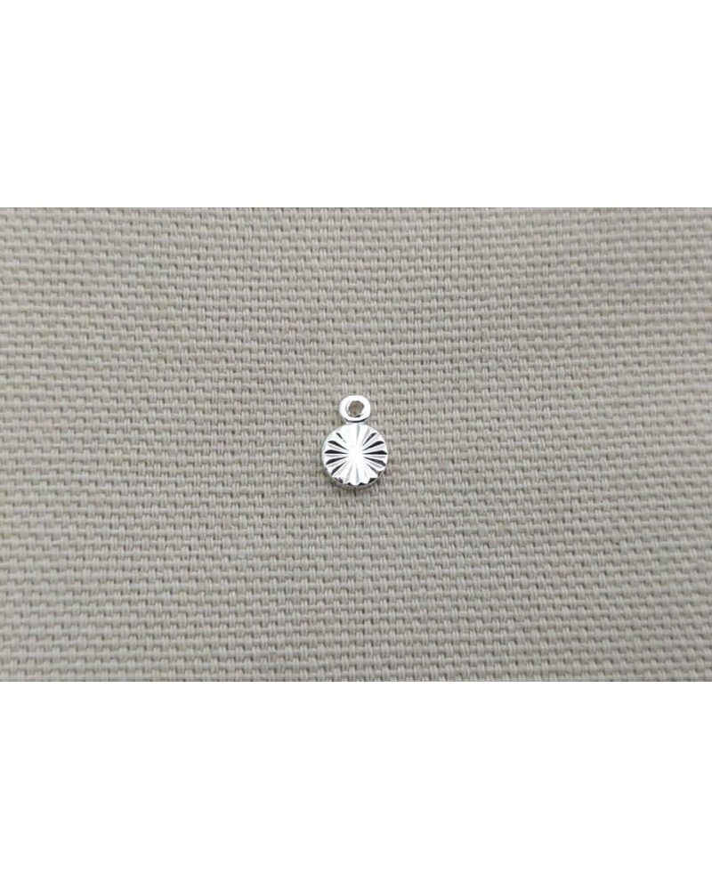 breloque rond éclats diamètre 5 mm