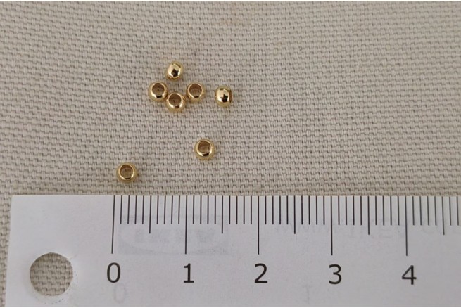 baby perle diamètre 3 mm dorée