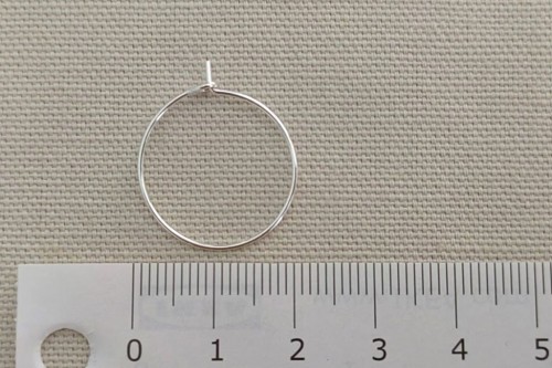 Base boucle d'oreille créole 20 mm