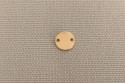 Connecteur disque diamètre 8 mm doré
