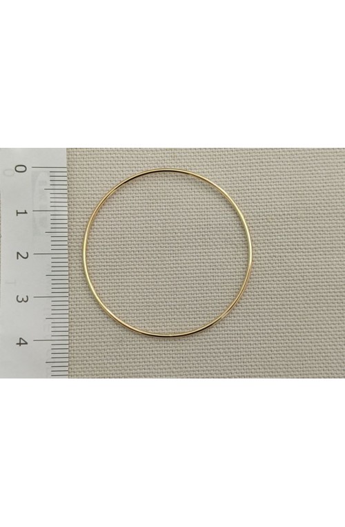 cercle fin 40 mm de diamètre doré