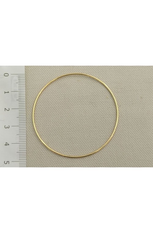 cercle fin 50 mm de diamètre doré