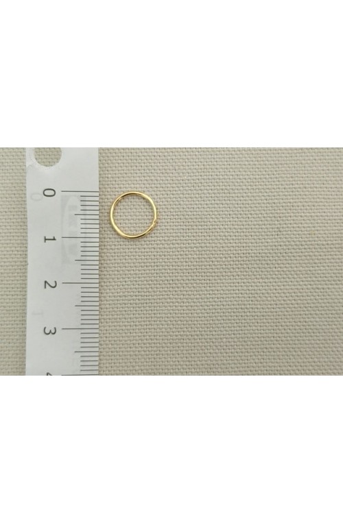Cercle fin diamètre 10 mm doré