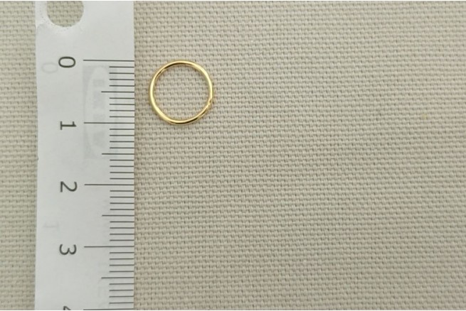 Cercle fin diamètre 10 mm doré