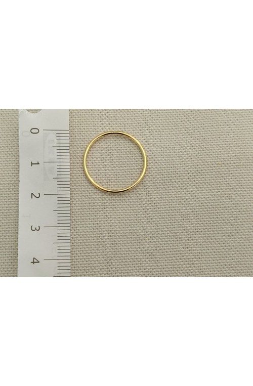 cercle fin 20 mm de diamètre doré