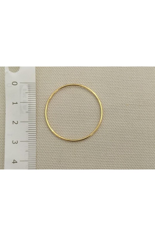 cercle fin 30 mm de diamètre doré