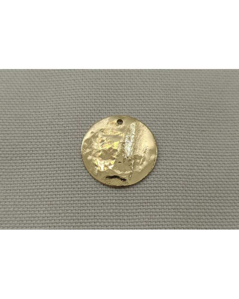 Disque frappé doré 25 mm