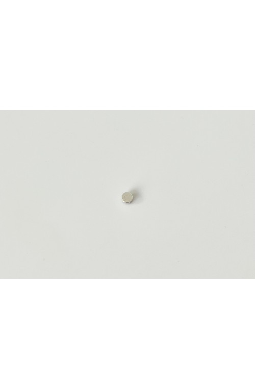 Perles rondes plates argentées 2.5x4 mm