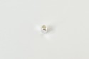 Perles cubes arrondies argentées 3x3mm
