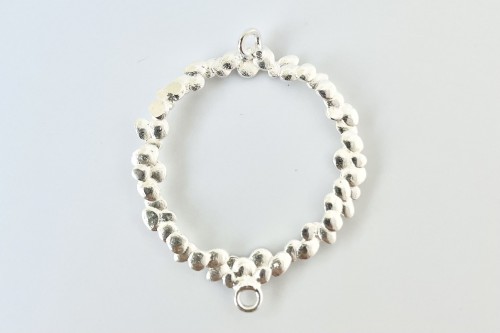 Connecteurs ronds motifs bulles 30mm