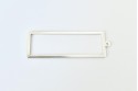 Pendentif rectangle argenté