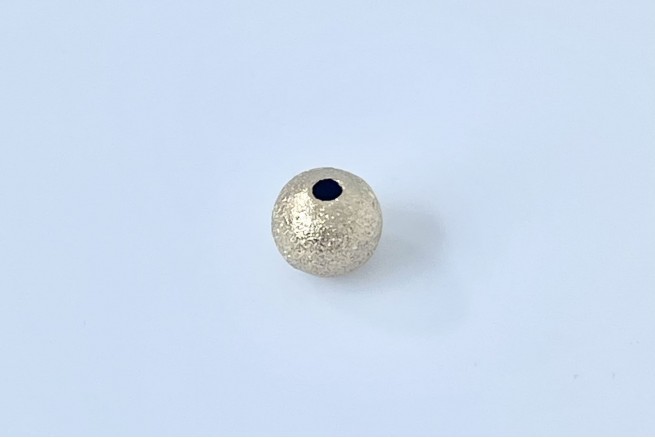 Perles dorées diamantées 6 mm