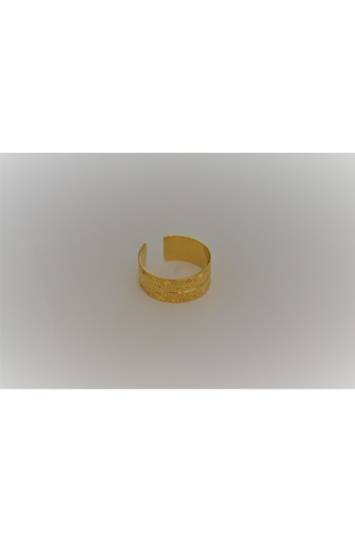 Bague à tisser 7 mm 60% finition:Dore or fin 24 carats