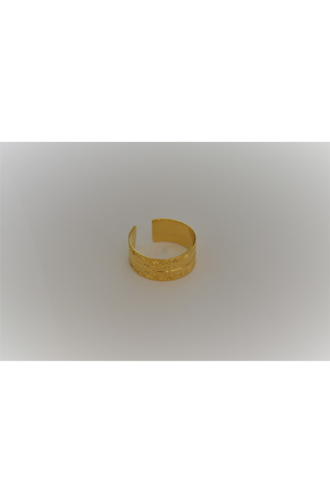 Bague à tisser 7 mm 60% finition:Dore or fin 24 carats