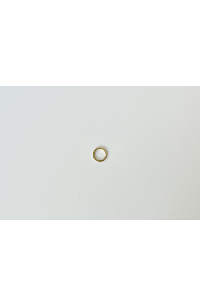Cercle épais soudé argenté 8x1 mm finition:Dore or fin 24 carats