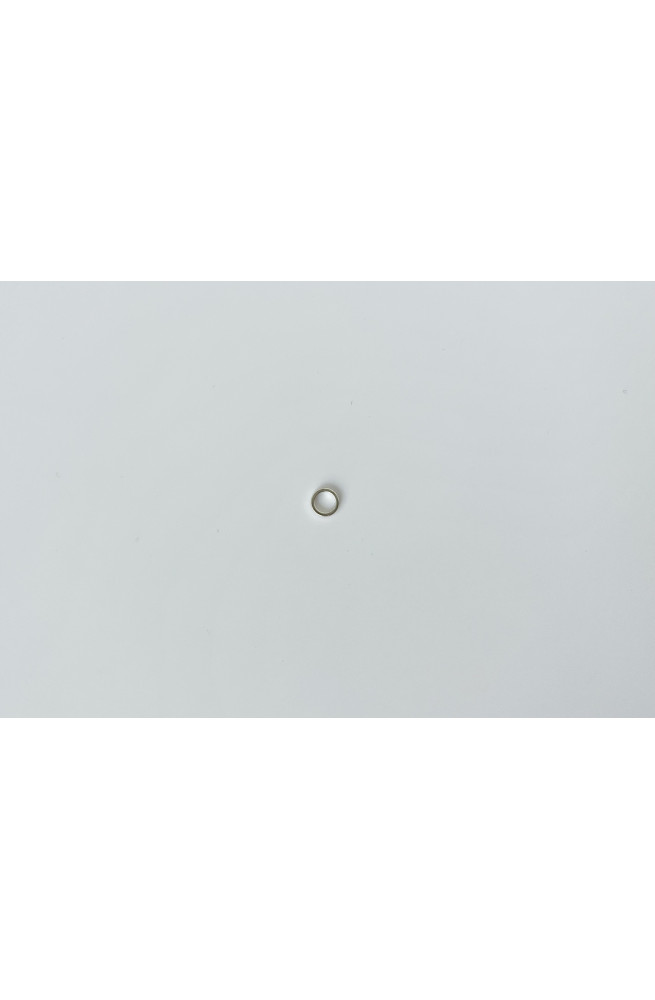 Cercle épais soudé doré 6x1 mm finition:Plaque argent 10 microns