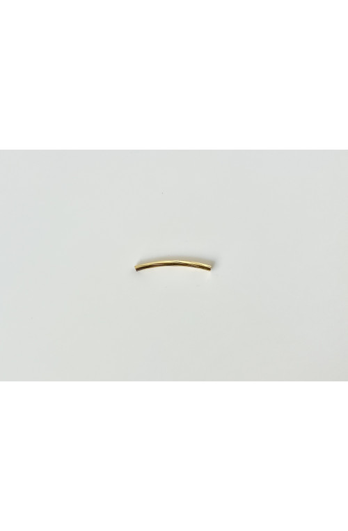 Tube strié 25x2 mm finition:Dore or fin 24 carats