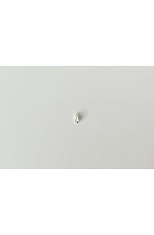 Breloque mini goutte dorée finition:Plaque argent 10 microns