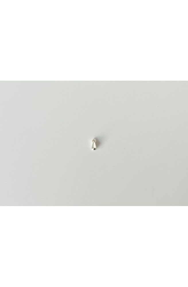 Breloque mini goutte dorée finition:Plaque argent 10 microns