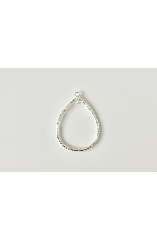 Pendentif goutte doré finition:Plaque argent 10 microns