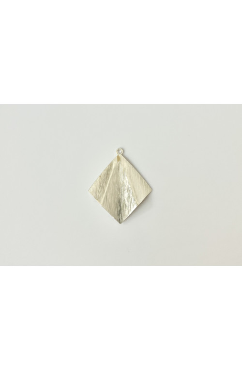 Pendentif éventail origami doré finition:Plaque argent 10 microns