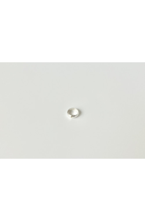 Perle rond évidé doré finition:Plaque argent 10 microns