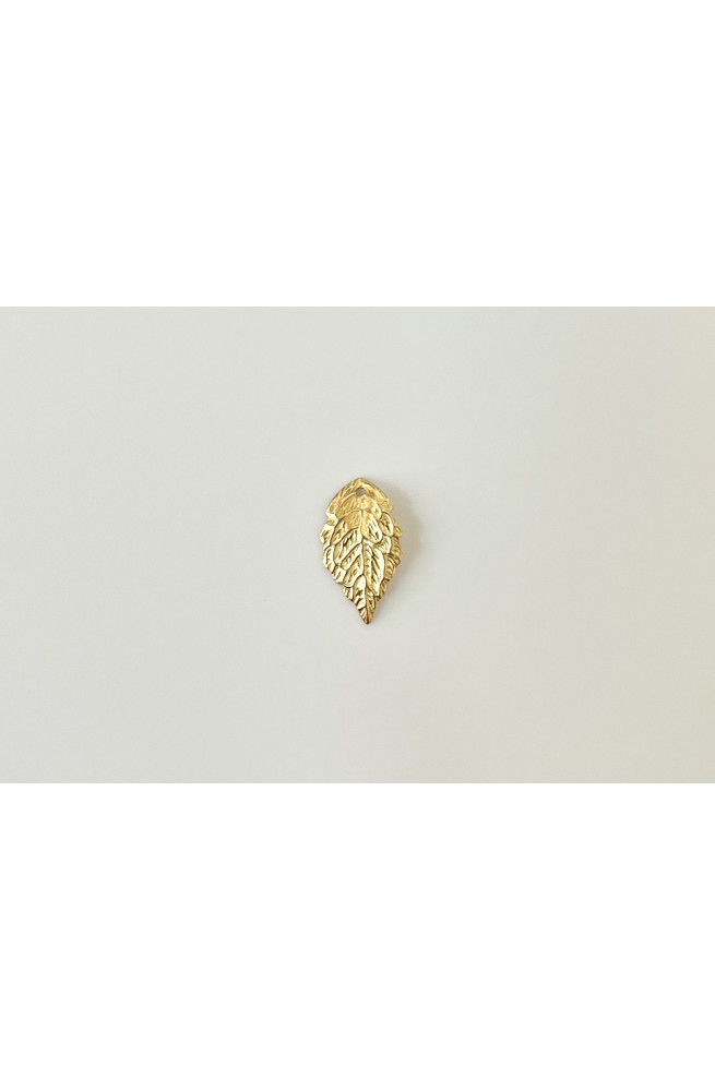 Pendentif fleur élégante doré finition:Dore or fin 24 carats