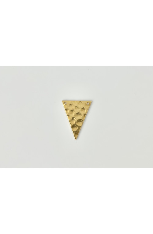 Intercalaire triangle écaillé finition:Dore or fin 24 carats