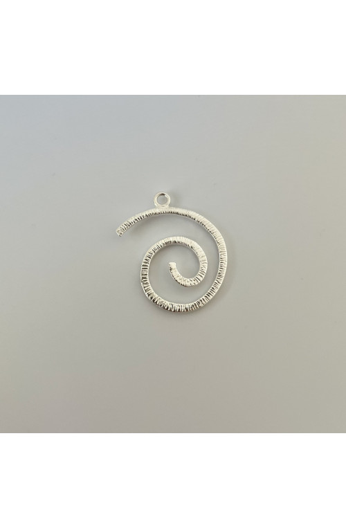 Spirale dorée 19x24.6mm finition:Plaque argent 10 microns