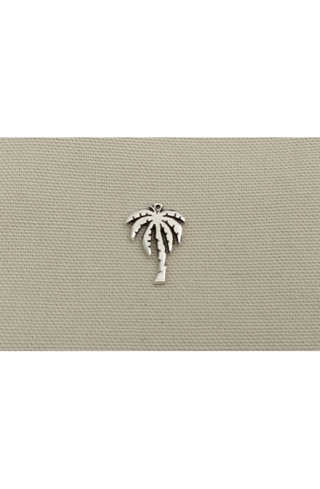 Breloque cocotier finition:Argent 10 microns