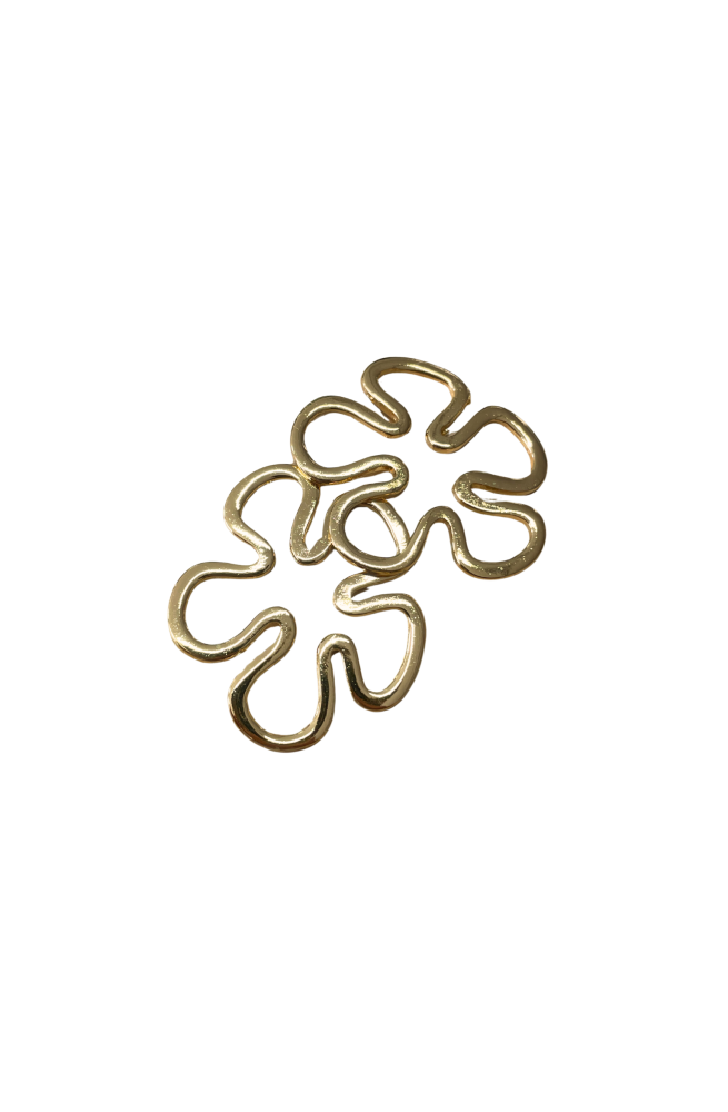 Fleur esquisse finition:Dore or fin 24 carats