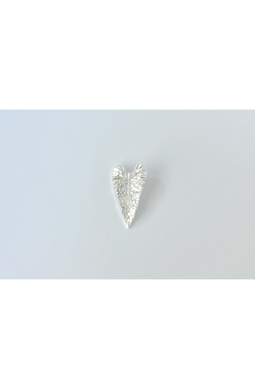 Pendentif feuille longue doré finition:Argent 10 microns