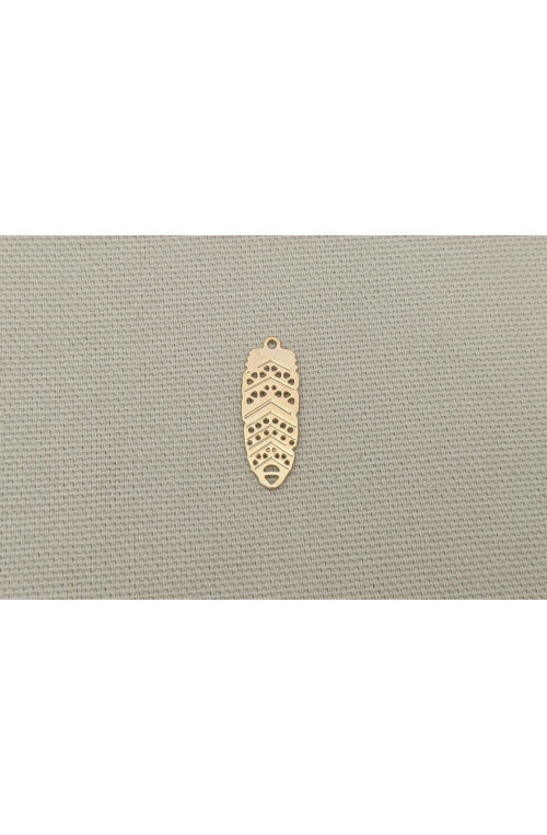 Plume icate pm finition:Dore or fin 24 carats