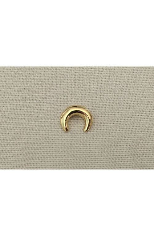 Pendentif insert corne finition:Dore or fin 24 carats