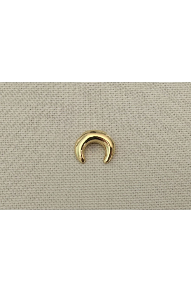 Pendentif insert corne finition:Dore or fin 24 carats