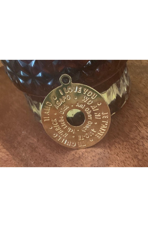 Pendentif donut amour finition:Dore or fin 24 carats