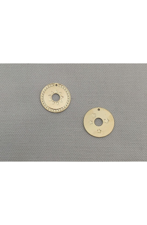 Soleil donut finition:Doré or fin 24 carats cataphorèse 