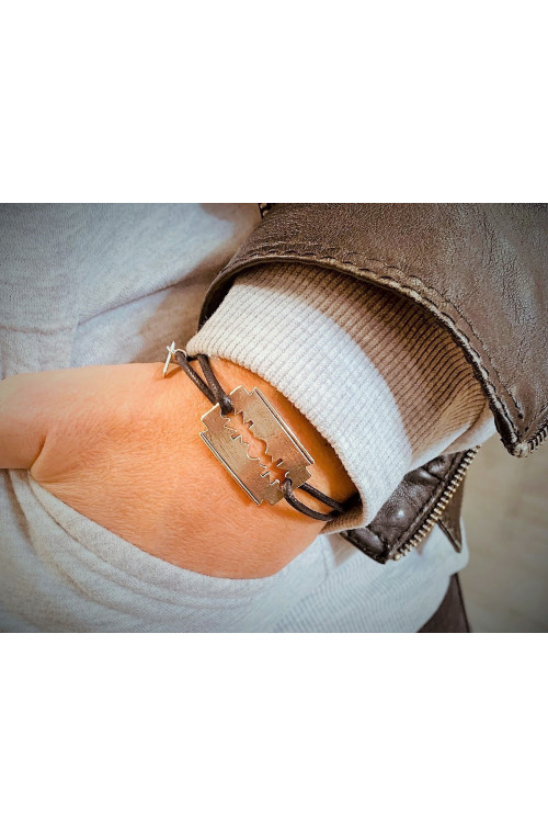 Lame de rasoir finition:Argent 10 microns