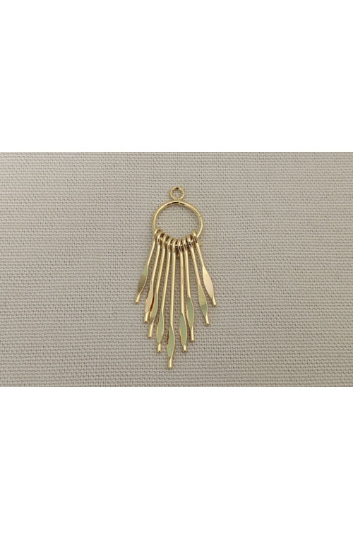 Pompon laiton xl finition:Dore or fin 24 carats