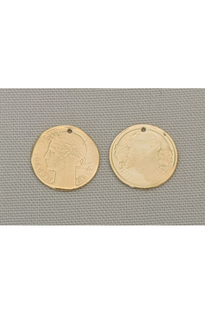 Piece de monnaie gd m finition:Dore or fin 24 carats