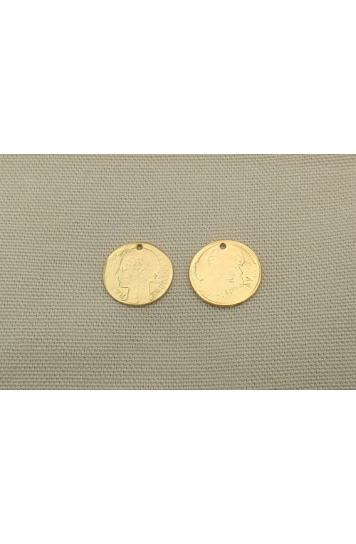 Piece de monnaie pm finition:Dore or fin 24 carats