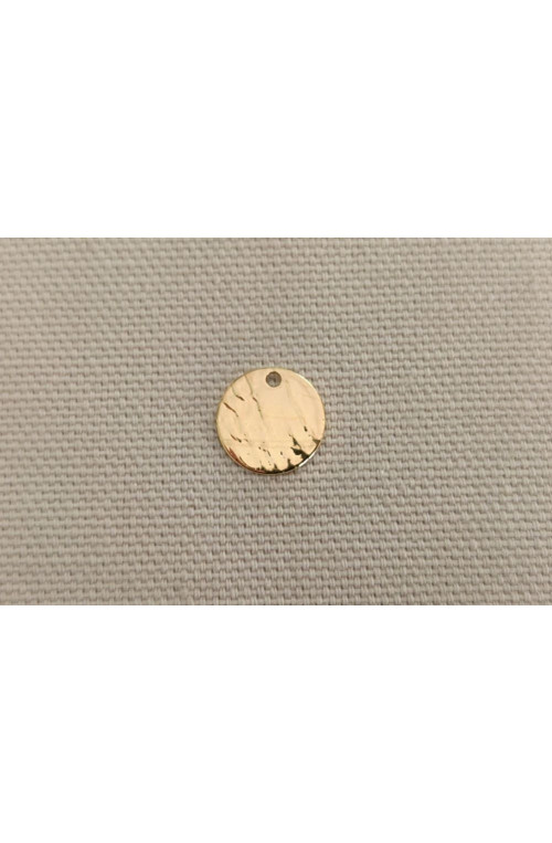 Sequin marbré diamètre 10 mm finition:Dore or fin 24 carats