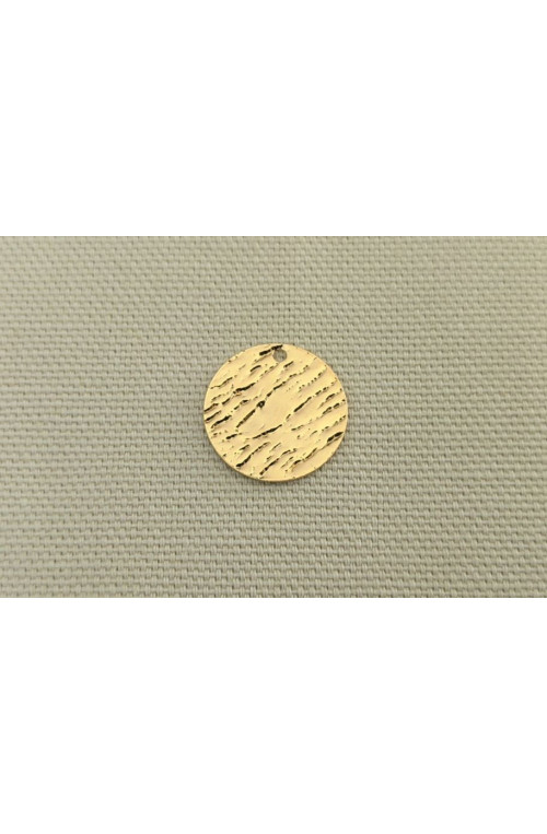 Sequin marbré diamètre 15 mm finition:Dore or fin 24 carats