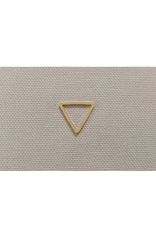 Triangle evidé finition:Dore or fin 24 carats