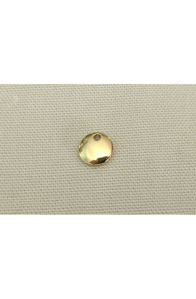 Disque bombé finition:Dore or fin 24 carats